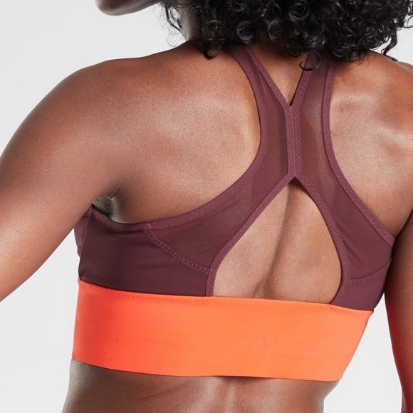 Athleta Sports Bra in Burgundy and Orange - Picture 7 of 11